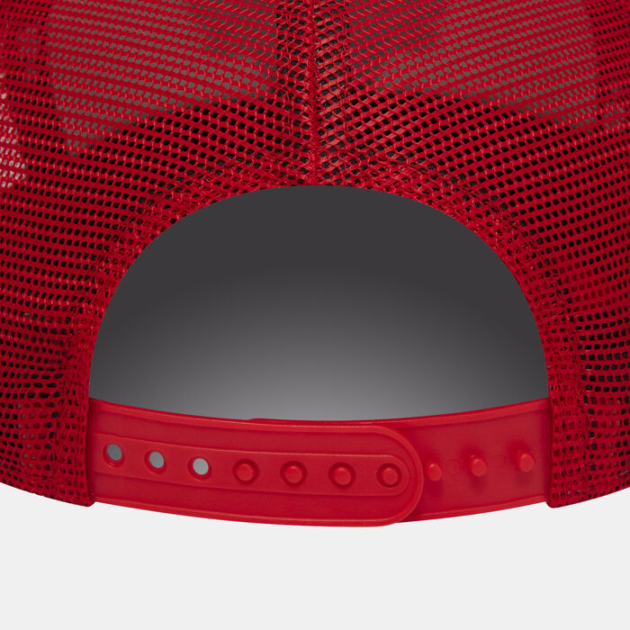 New Era Men's Chicago Bulls Team Colour A-Frame Trucker Cap Red image number 1