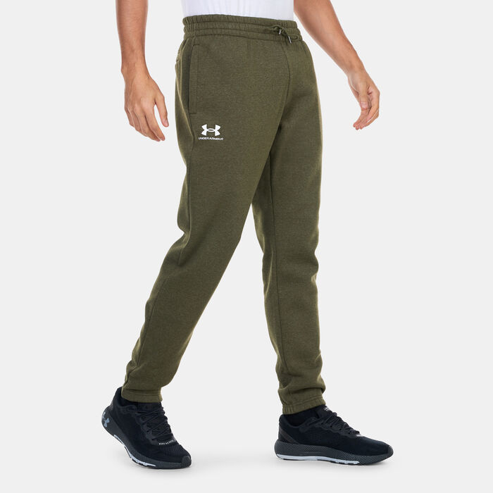 Under Armour Men's UA Essential Fleece Joggers Green Under Armour Men's UA Essential Fleece Joggers Green image number 0
