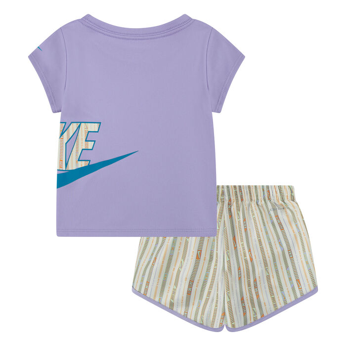 Nike Kids' Happy Camper T-Shirt and Shorts Set Beige Nike Kids' Happy Camper T-Shirt and Shorts Set Beige image number 1