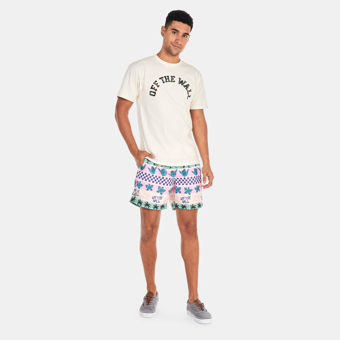 Vans Men's x Stranger Things California Stripe Volley Boardshorts Pink Vans Men's x Stranger Things California Stripe Volley Boardshorts Pink image number 2