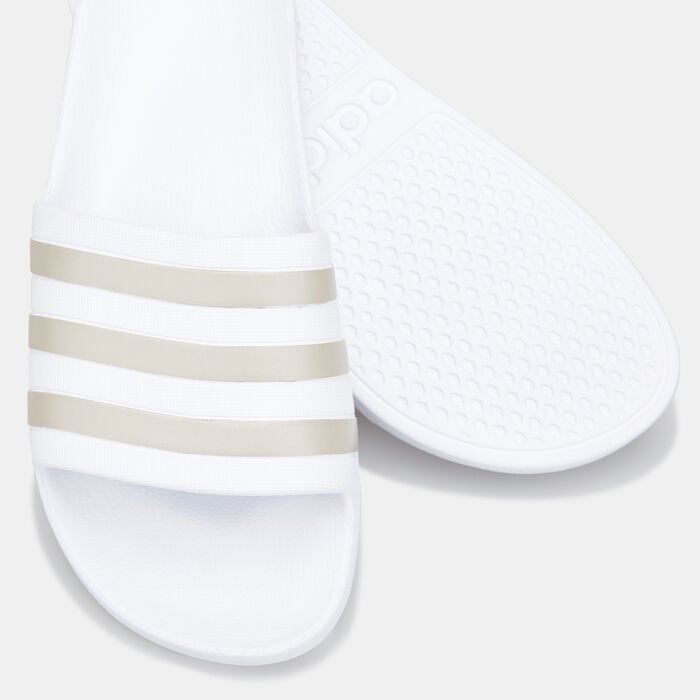 adidas Adilette Aqua Slides White adidas Adilette Aqua Slides White image number 2