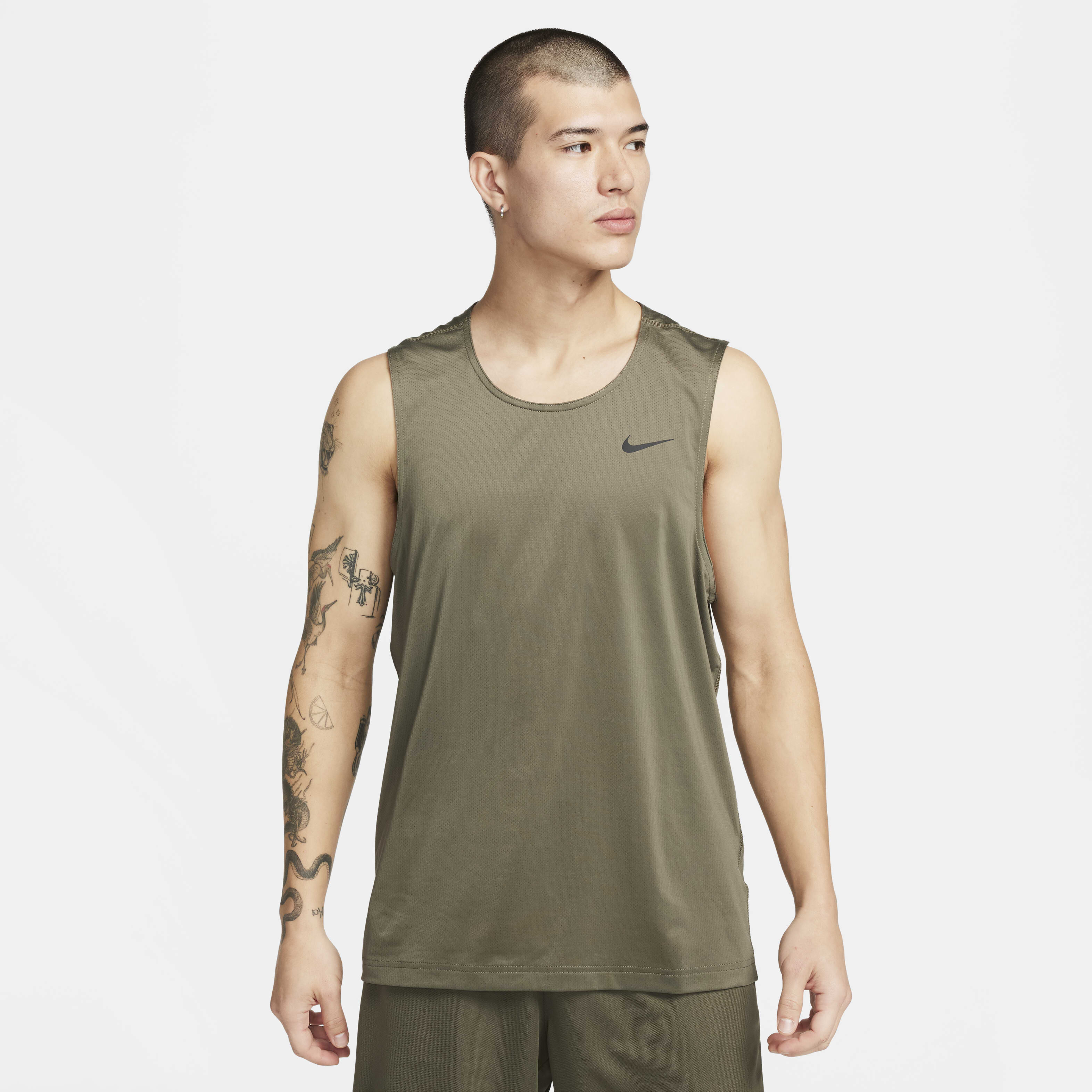 Men s Dri FIT Ready Fitness Tank Top Green Nike in KSA SSS