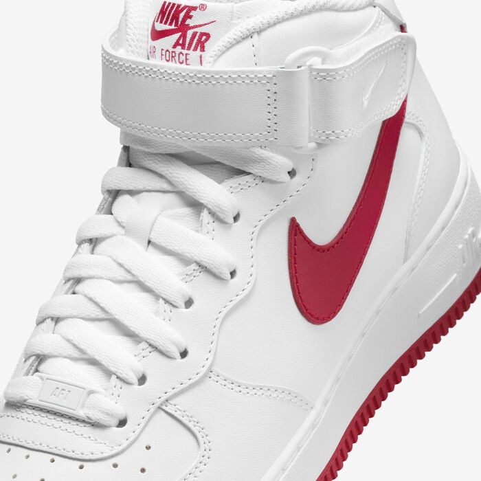 Nike Women's Air Force 1 '07 Mid Shoes White Nike Women's Air Force 1 '07 Mid Shoes White image number 6