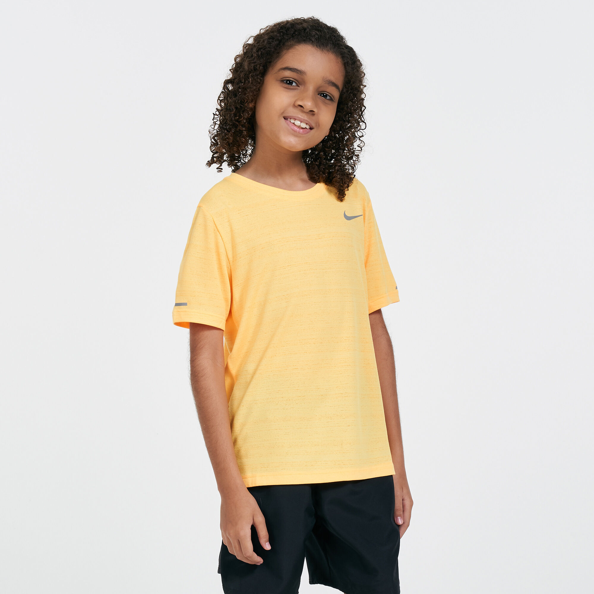 Kids Dri FIT Miler Training Top Orange Nike in KSA SSS
