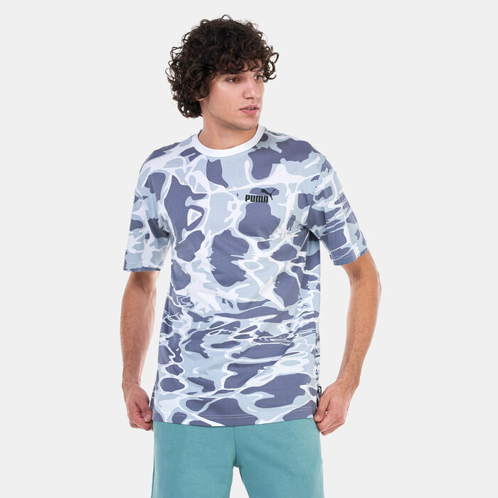 PUMA Men's Summer Splash Printed T-Shirt Black PUMA Men's Summer Splash Printed T-Shirt Black image number 0