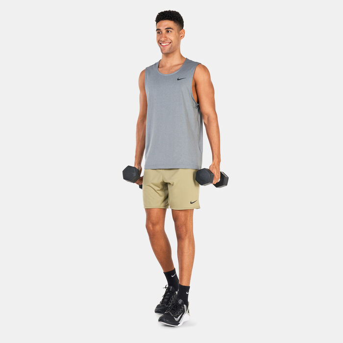Nike Men's Dri-FIT Ready Fitness Tank Top Grey Nike Men's Dri-FIT Ready Fitness Tank Top Grey image number 2
