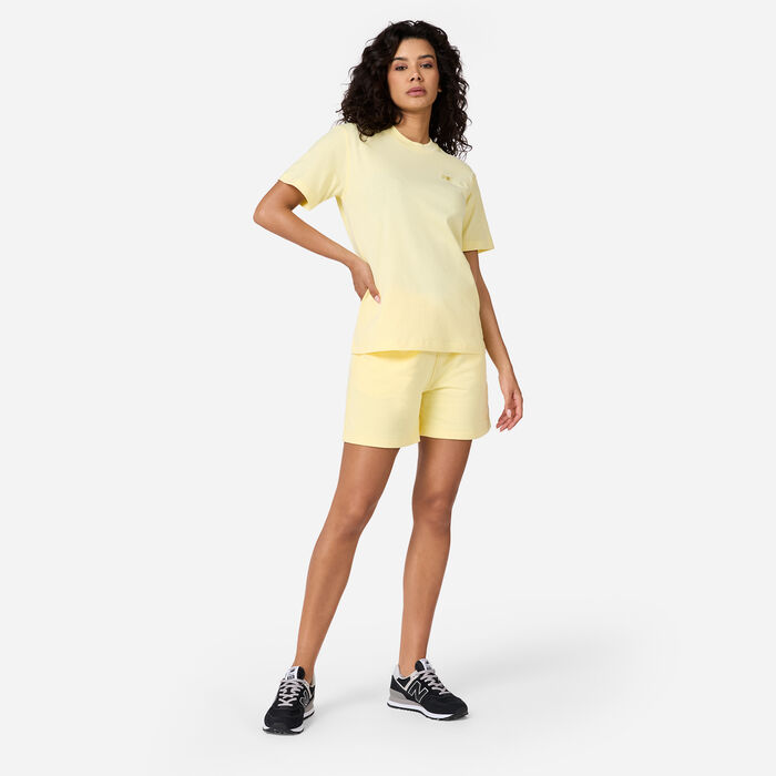 New Balance Women's Athletics Jersey T-Shirt yellow New Balance Women's Athletics Jersey T-Shirt yellow image number 2