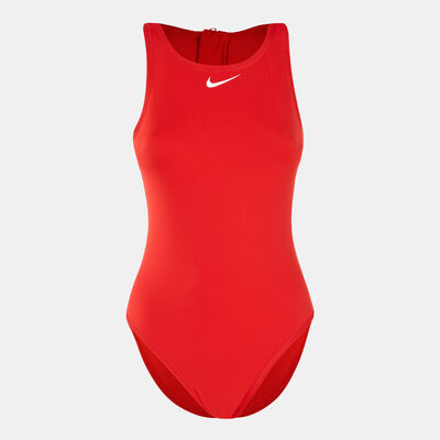 Nike Swim Women's Water Polo One-Piece Swimsuit yellow