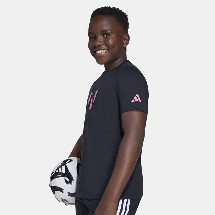adidas Kids' Messi Name & Number Graphic T-Shirt Black image number 3