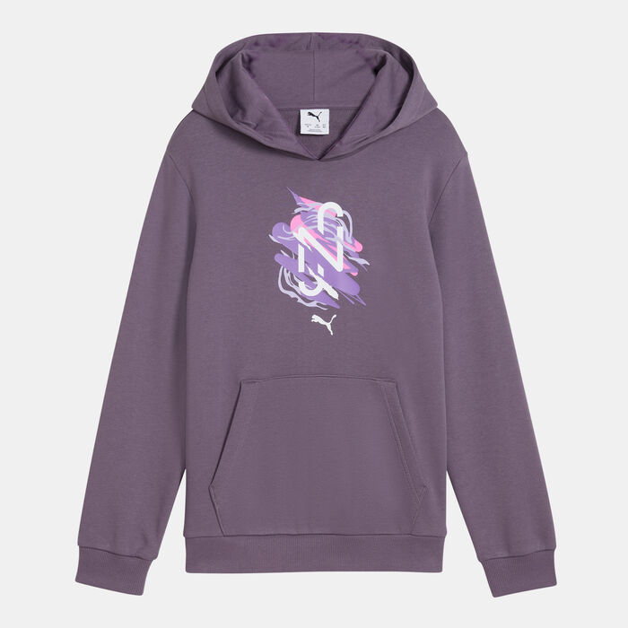 PUMA Kids' Neymar Jr. Creativity Hoodie Grey image number 4