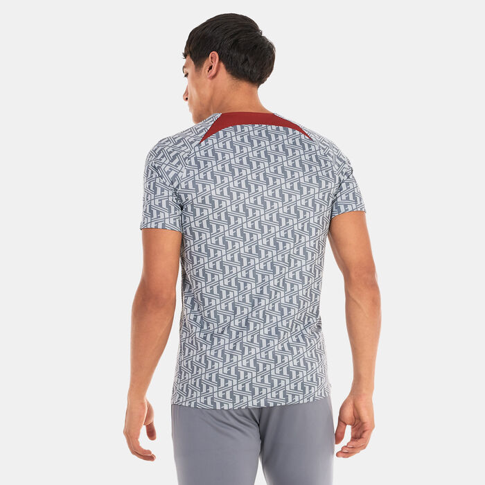 Nike Men's Liverpool F.C. Dri-FIT Pre-Match Jersey - 2022/23 Grey Nike Men's Liverpool F.C. Dri-FIT Pre-Match Jersey - 2022/23 Grey image number 1