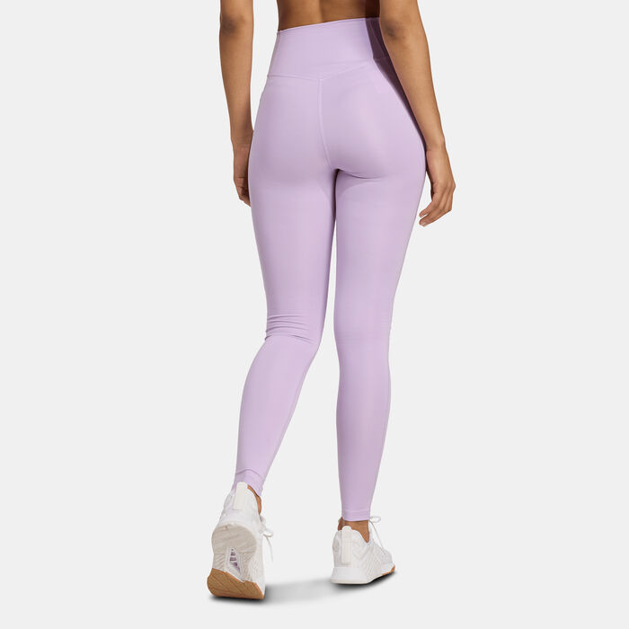 adidas Women's Optime Essentials Training Leggings Purple image number 1