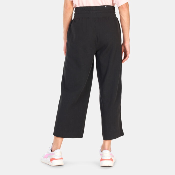 PUMA Women's HER Straight Pants Black PUMA Women's HER Straight Pants Black image number 1