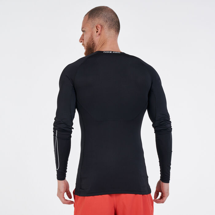 Nike Men's Pro Dri-Fit Tight T-Shirt Black Nike Men's Pro Dri-Fit Tight T-Shirt Black image number 1