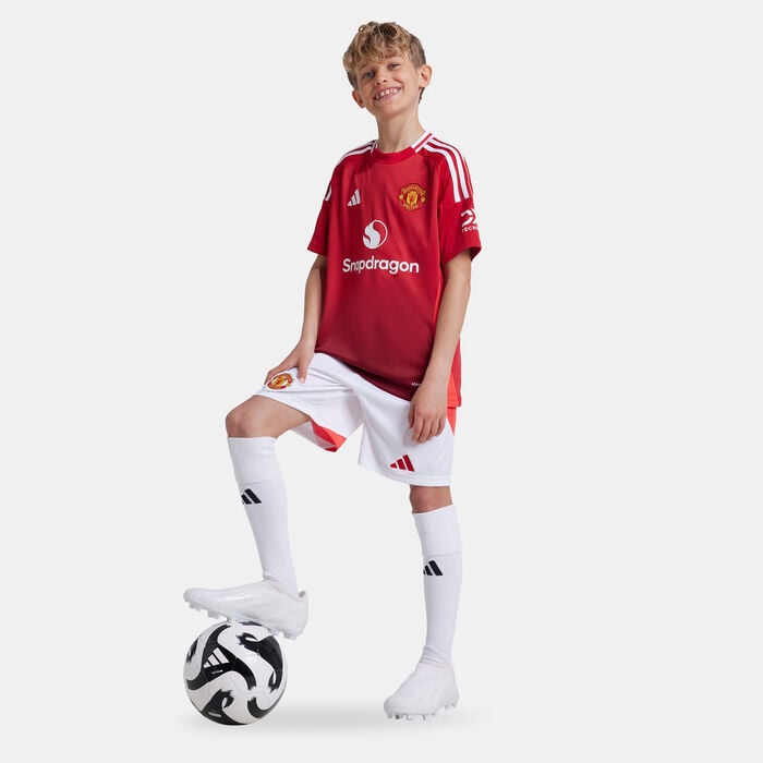 adidas Kids' Manchester United 24/25 Home Replica Football Jersey Red adidas Kids' Manchester United 24/25 Home Replica Football Jersey Red image number 2