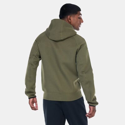 Nike Men's Sportswear Tech Fleece Windrunner Full-Zip Hoodie Green Nike Men's Sportswear Tech Fleece Windrunner Full-Zip Hoodie Green