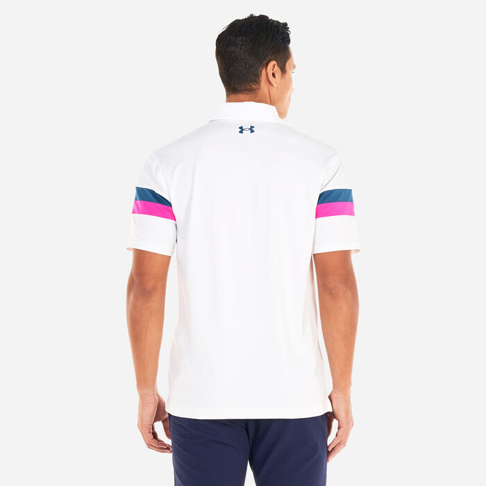 Under Armour Men's T2G Color Block Polo Shirt White Under Armour Men's T2G Color Block Polo Shirt White image number 1