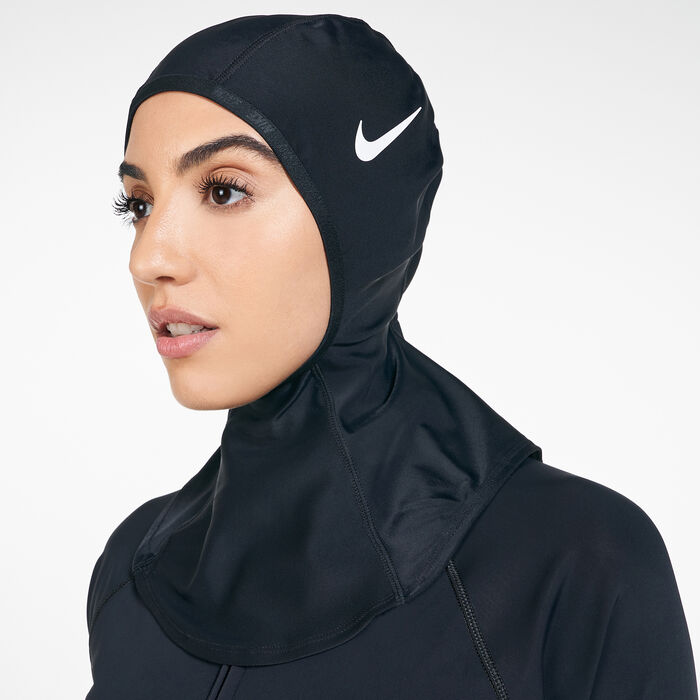 Nike Swim Women's Victory One Swimming Hijab Black image number 0