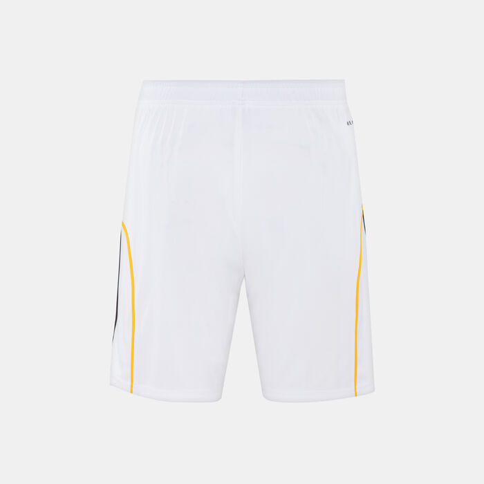 adidas Men's Real Madrid 25/26 Home Replica Football Shorts White adidas Men's Real Madrid 25/26 Home Replica Football Shorts White image number 1