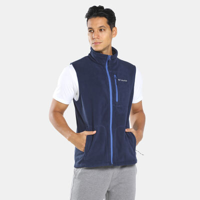 Columbia Men's Fast Trek Fleece Vest Blue Columbia Men's Fast Trek Fleece Vest Blue