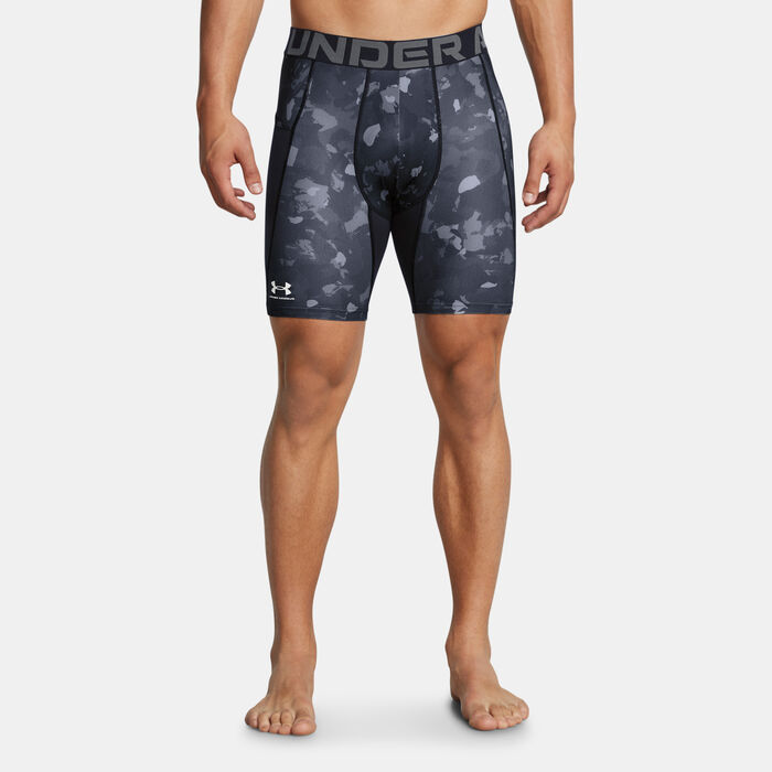 Under Armour Men's HeatGear Printed Training Compression Shorts Black Under Armour Men's HeatGear Printed Training Compression Shorts Black image number 0