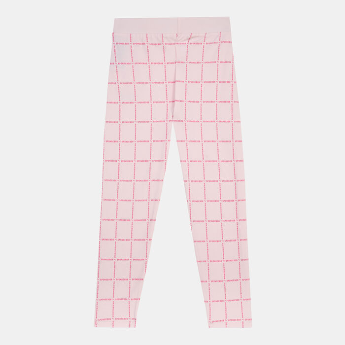 PUMA Kids' x Spongebob Printed Leggings (Older Kids) Pink image number 1