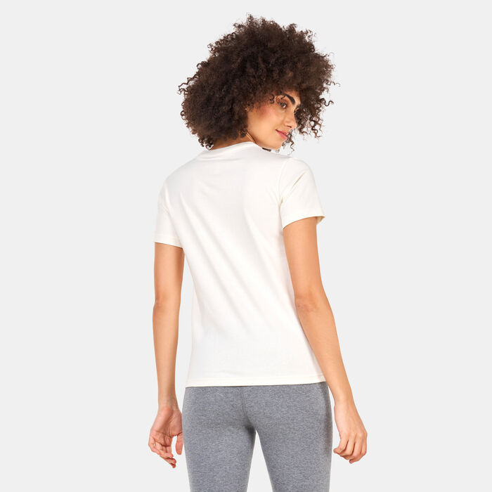 Converse Women's Metallic Chuck Taylor T-Shirt White Converse Women's Metallic Chuck Taylor T-Shirt White image number 1