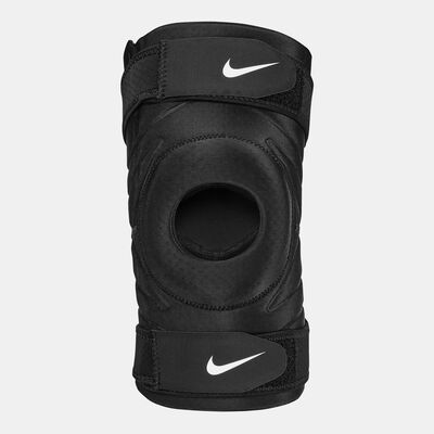 Nike Pro Open Knee Sleeve With Strap Black
