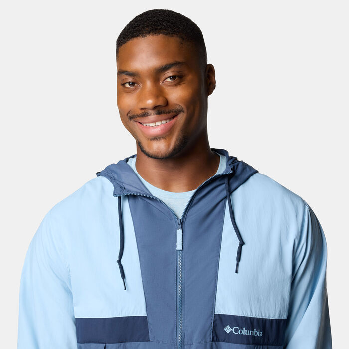 Columbia Men's Spire Valley Windbreaker Hoodie Blue Columbia Men's Spire Valley Windbreaker Hoodie Blue image number 2