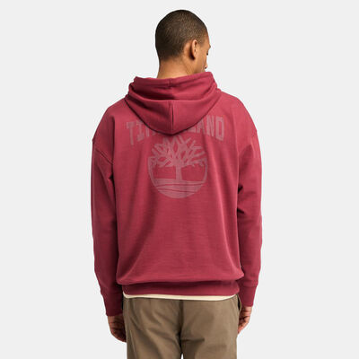 Timberland Men's Back Logo Hoodie Red