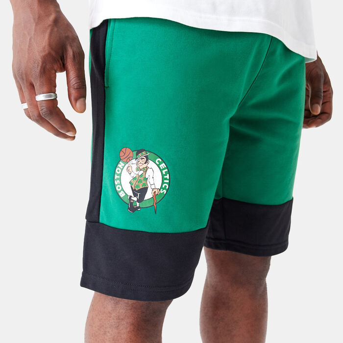 New Era Men's NBA Boston Celtics Colourblock Shorts Green New Era Men's NBA Boston Celtics Colourblock Shorts Green image number 3