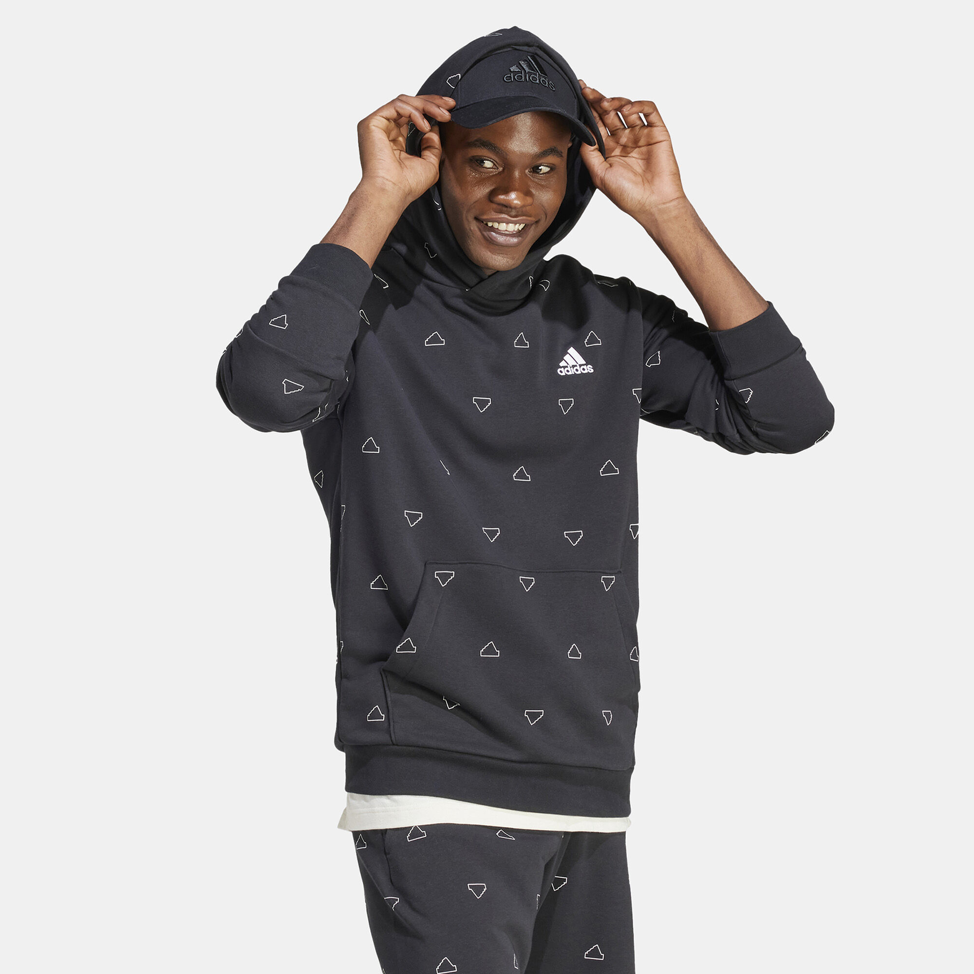 Monogram hoodie adidas sales