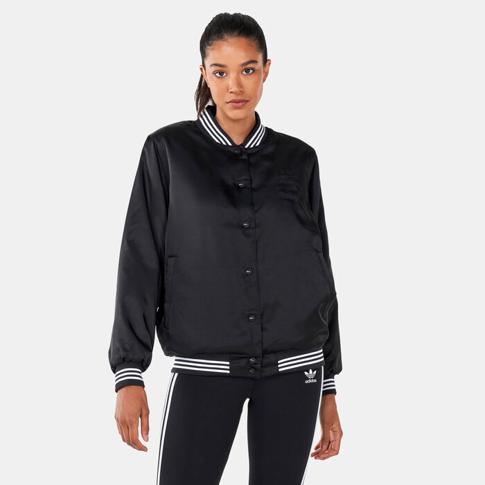adidas Originals Women's x Disney Bambi Bomber Jacket Black adidas Originals Women's x Disney Bambi Bomber Jacket Black image number 0