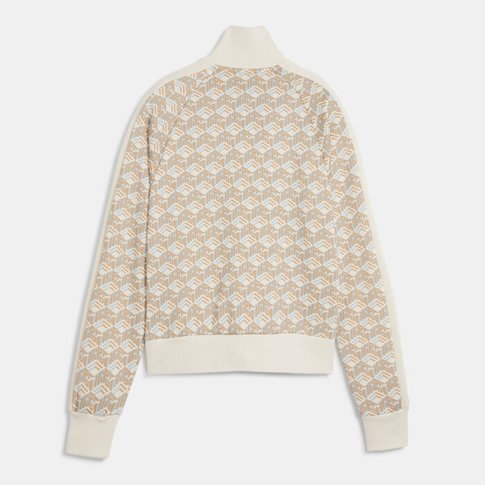 PUMA Women's T7 Printed Track Jacket Beige PUMA Women's T7 Printed Track Jacket Beige image number 1