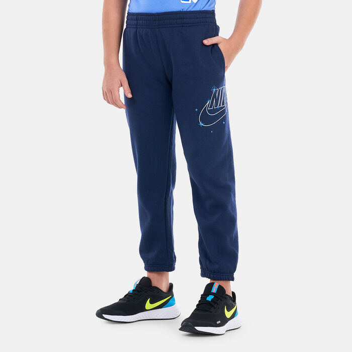 Nike Kids' Sportswear Shine Fleece Sweatpants Blue Nike Kids' Sportswear Shine Fleece Sweatpants Blue image number 0