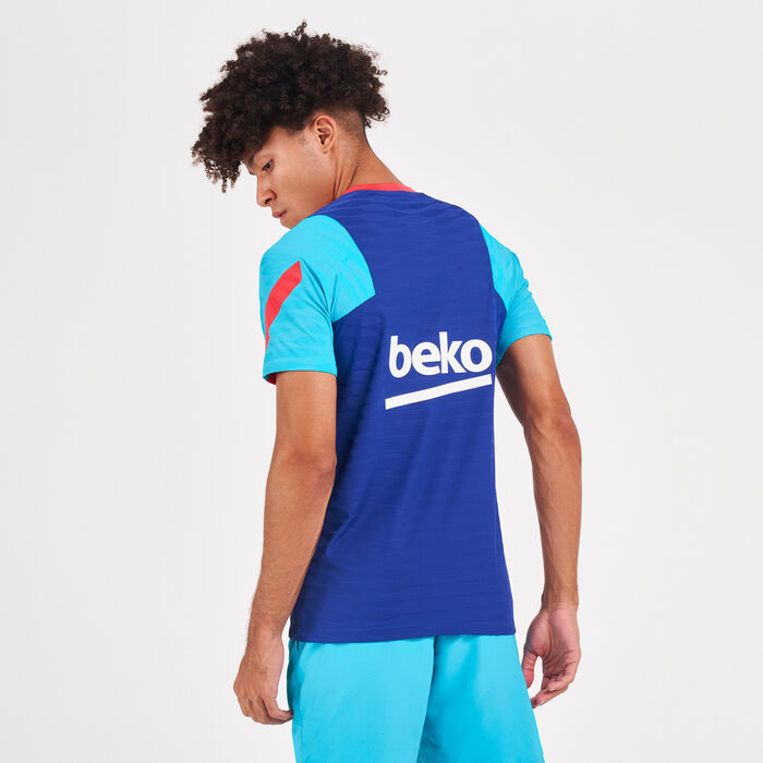 Nike Men's FC Barcelona Vaporknit Strike T-Shirt Blue Nike Men's FC Barcelona Vaporknit Strike T-Shirt Blue image number 3