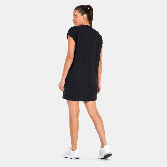 adidas Originals Women's Adicolor Classics Trefoil Tee Dress Black adidas Originals Women's Adicolor Classics Trefoil Tee Dress Black image number 1