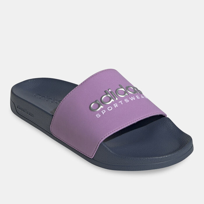 adidas Men's Adilette Shower Slides Blue adidas Men's Adilette Shower Slides Blue image number 1