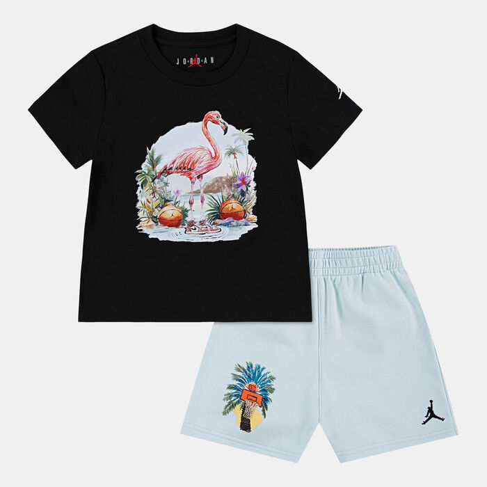 Nike Kids' MJ Flight Essentials T-Shirt and Shorts Set Blue Nike Kids' MJ Flight Essentials T-Shirt and Shorts Set Blue image number 0
