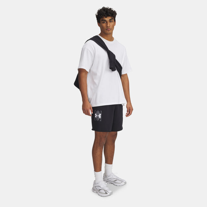 Under Armour Men's Rival Terry Logo Shorts Black Under Armour Men's Rival Terry Logo Shorts Black image number 2