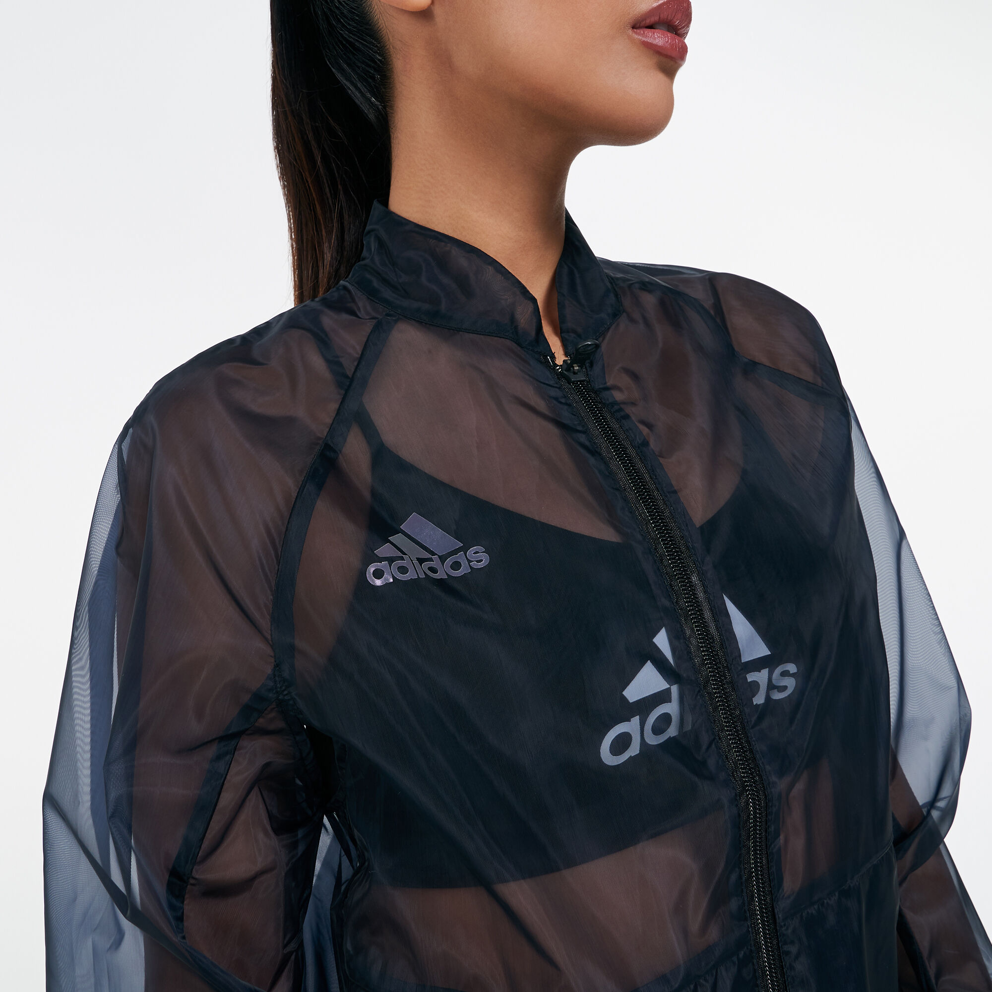 Adidas sales transparent jacket