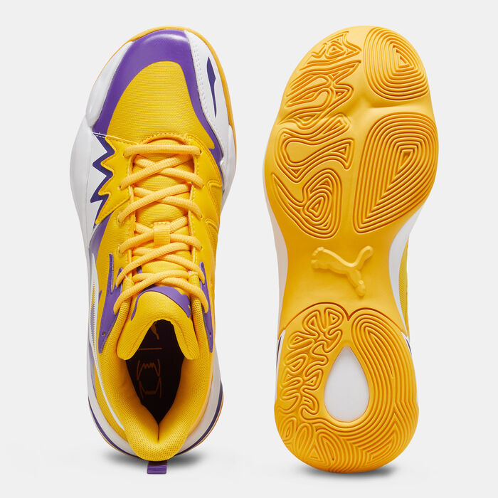 PUMA Men's Genetics Basketball Shoes yellow PUMA Men's Genetics Basketball Shoes yellow image number 3