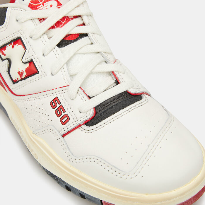 New Balance Men's BB550 Shoes Red New Balance Men's BB550 Shoes Red image number 4