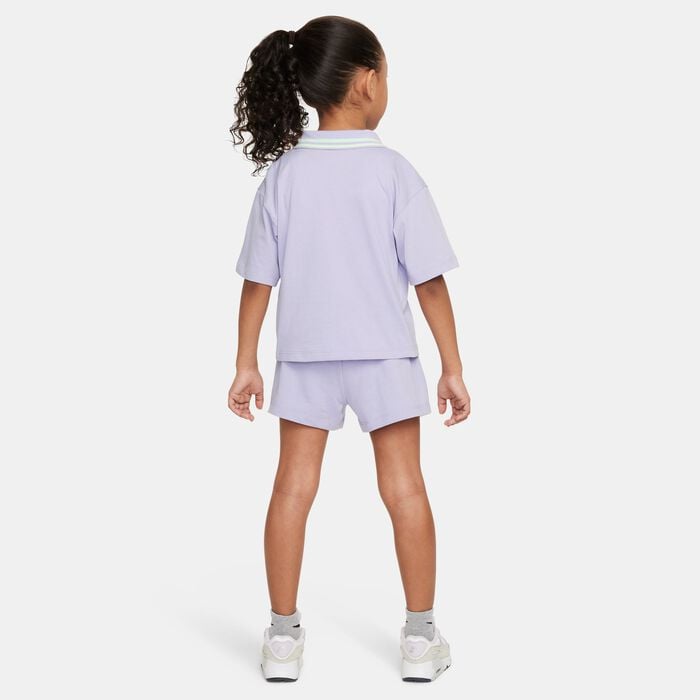Nike Kids' Prep in Your Step Shorts Set Purple Nike Kids' Prep in Your Step Shorts Set Purple image number 7