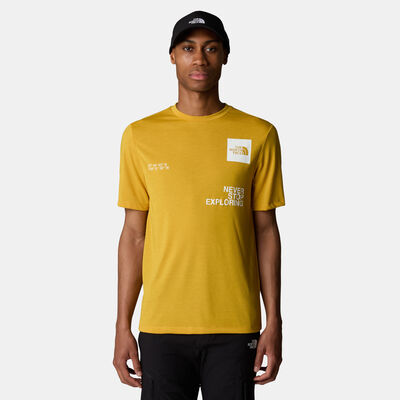 The North Face Men’s Foundation Mountain Coordinates T-Shirt yellow