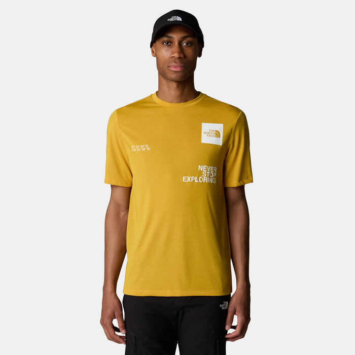 The North Face Men’s Foundation Mountain Coordinates T-Shirt yellow image number 0
