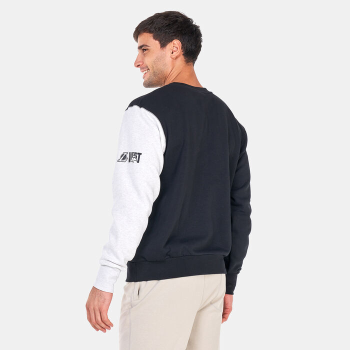 Nike Men’s Los Angeles Lakers Courtside Fleece Sweatshirt Black image number 1