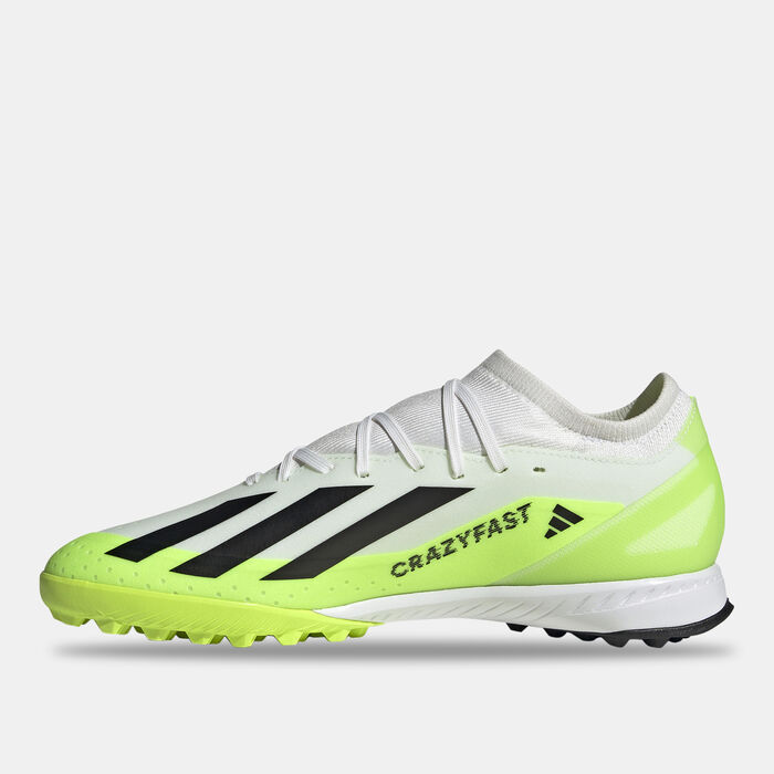 adidas Men's X Crazyfast.3 Turf Ground Football Shoes Green adidas Men's X Crazyfast.3 Turf Ground Football Shoes Green image number 3