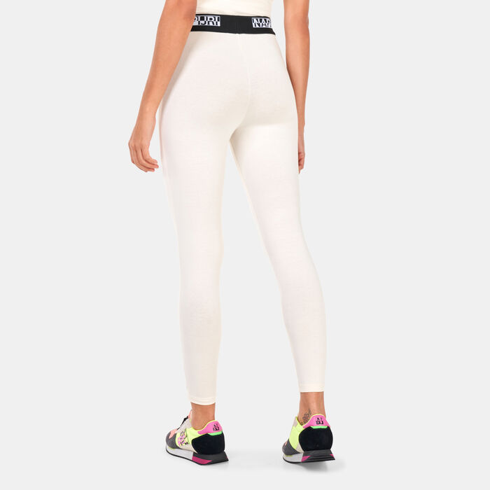 Napapijri Women's M-Box Leggings White Napapijri Women's M-Box Leggings White image number 1