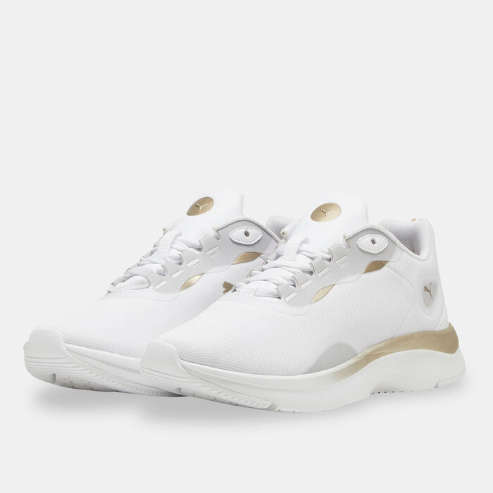 PUMA Women's Softride Orla Metallic Dream Shoes White PUMA Women's Softride Orla Metallic Dream Shoes White image number 1